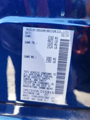 2024 NISSAN LEAF SV PLUS  