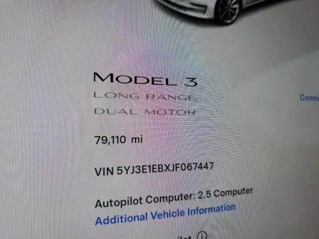 2018 TESLA MODEL 3 