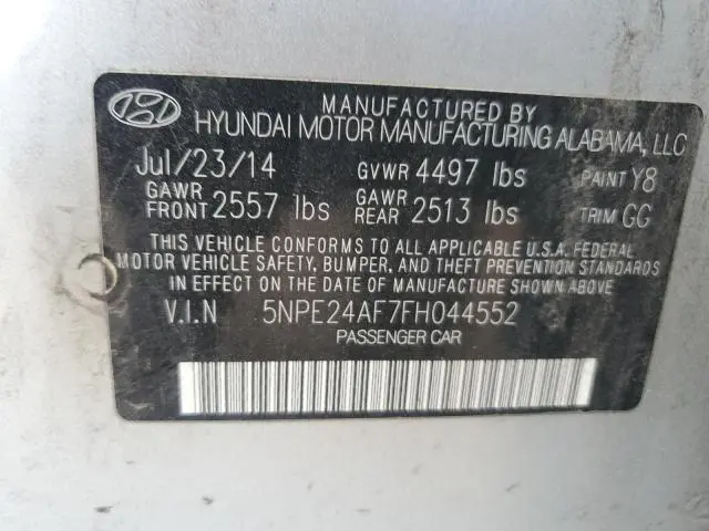 2015 HYUNDAI SONATA SE  
