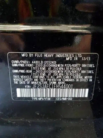 2014 SUBARU FORESTER 2.5I PREMIUM  