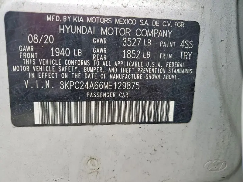 2021 HYUNDAI ACCENT SE  