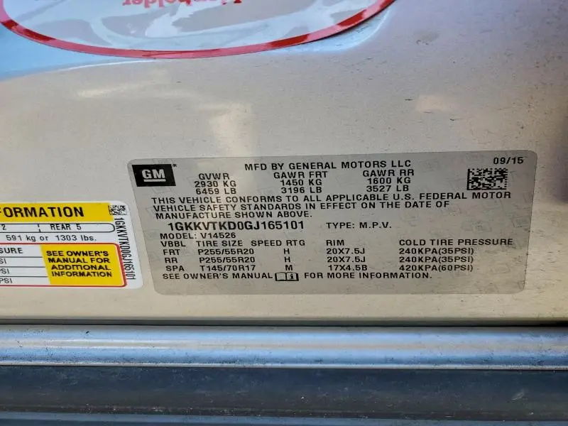 2016 GMC ACADIA DENALI  