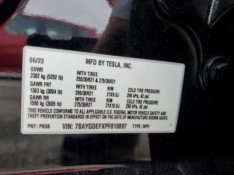 2023 TESLA MODEL Y   
