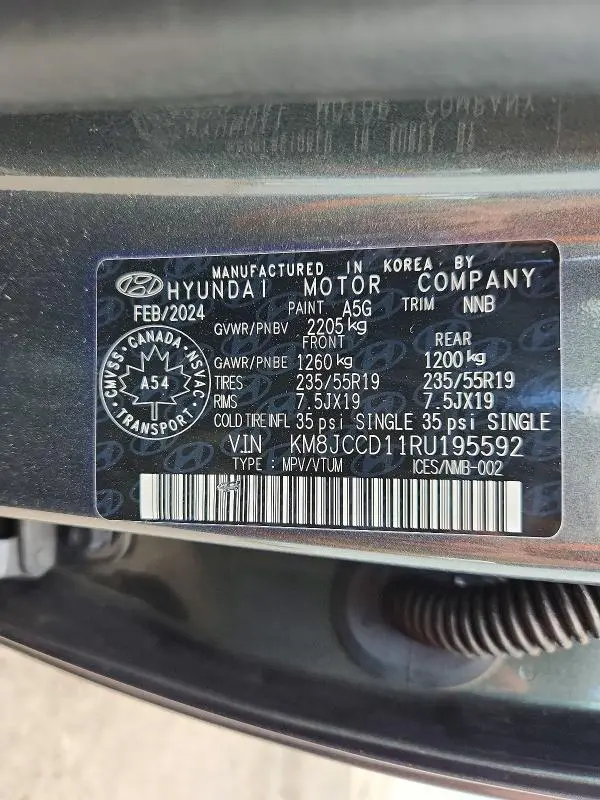 2024 HYUNDAI TUCSON SEL CONVENIENCE  