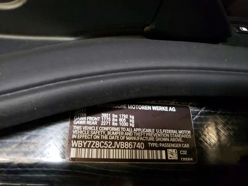 2018 BMW I3 S REX  