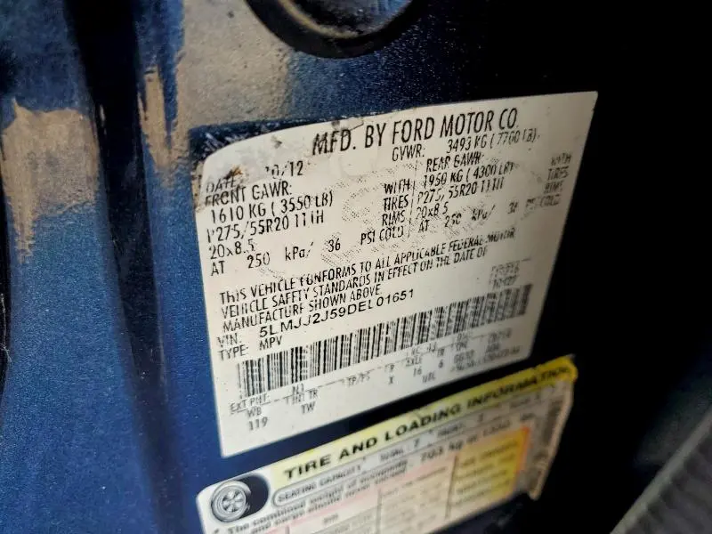 2013 LINCOLN NAVIGATOR   