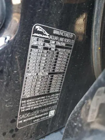 2021 JAGUAR F-PACE S  