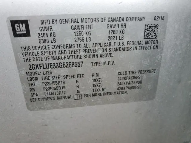 2016 GMC TERRAIN SLT  