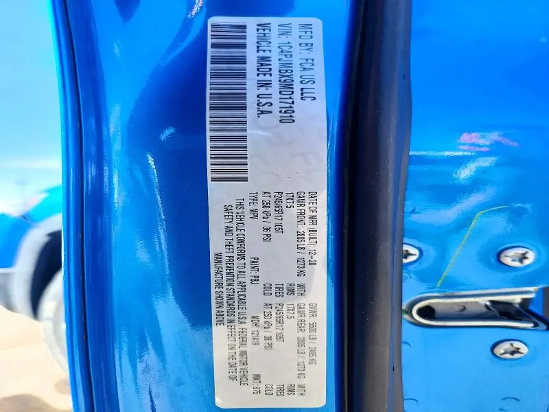 2021 JEEP CHEROKEE TRAILHAWK  