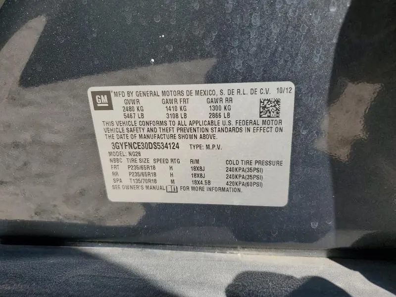 2013 CADILLAC SRX LUXURY COLLECTION  