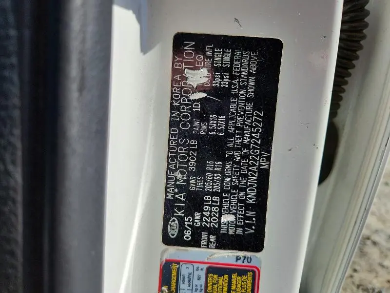 2016 KIA SOUL BASE  