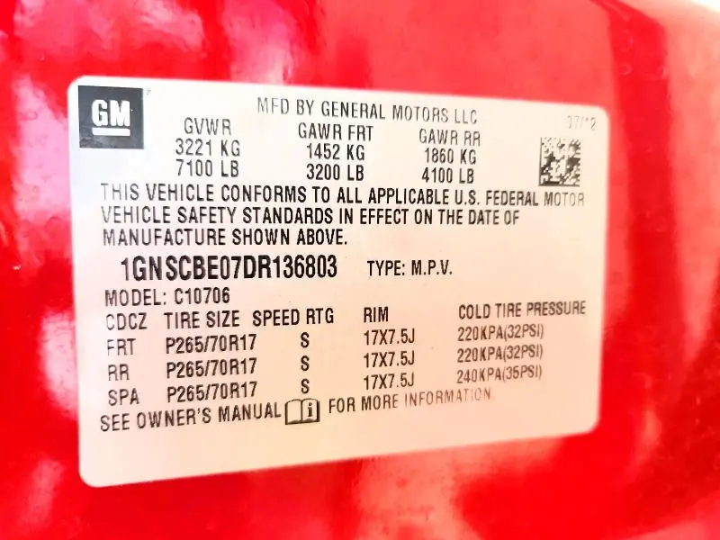 2013 CHEVROLET TAHOE C1500 LT  