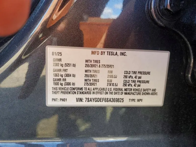 2025 TESLA MODEL Y   