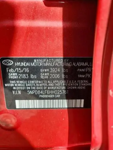 2017 HYUNDAI ELANTRA SE  