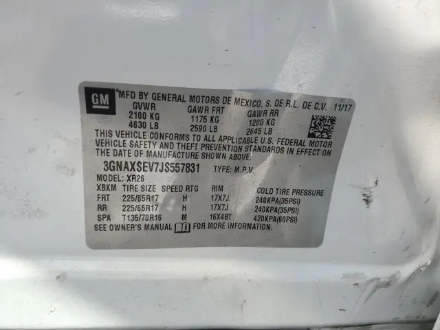 2018 CHEVROLET EQUINOX LT  