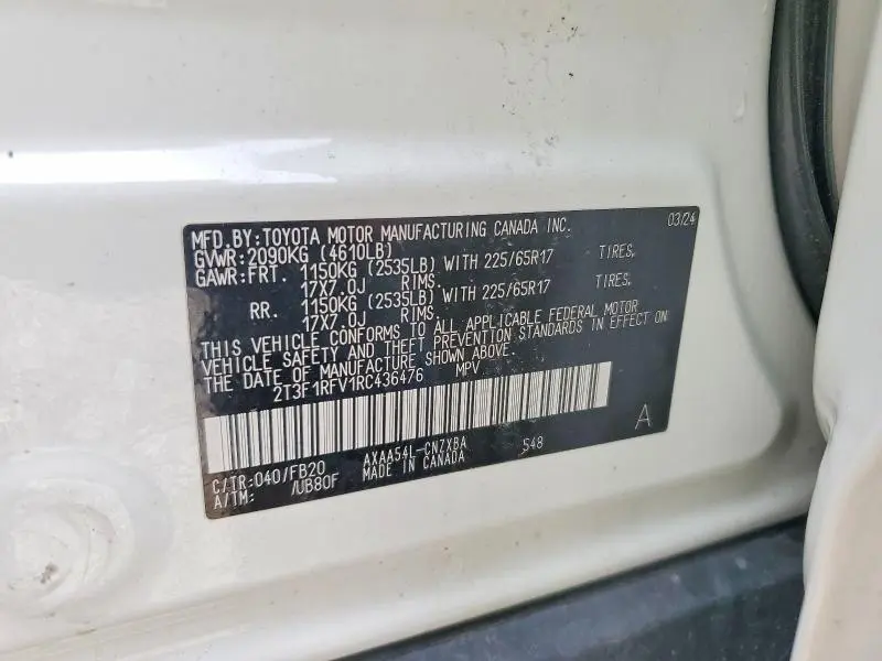 2024 TOYOTA RAV4 LE  