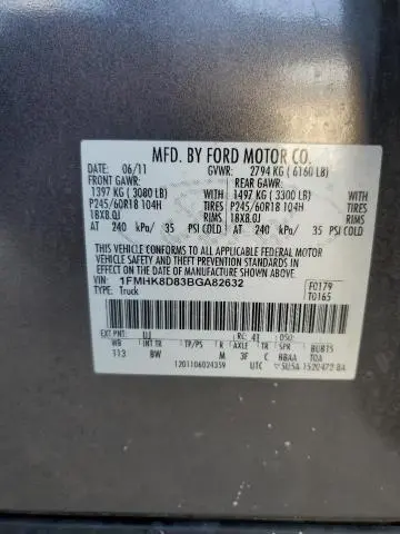 2011 FORD EXPLORER XLT  