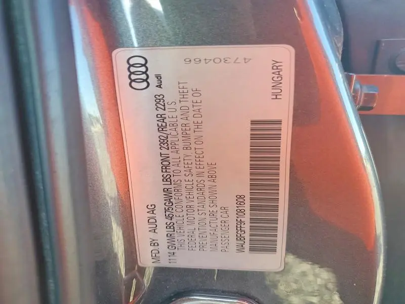 2015 AUDI A3 PREMIUM  