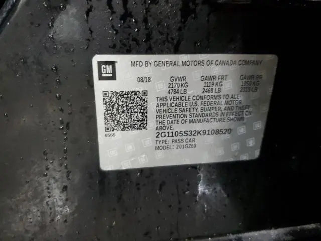 2019 CHEVROLET IMPALA PREMIER  