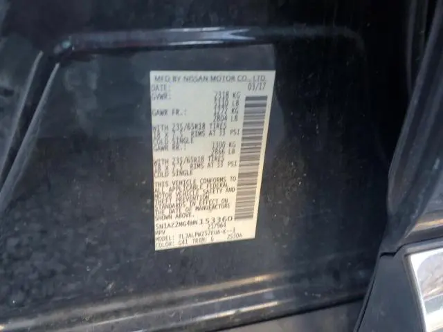 2017 NISSAN MURANO S  