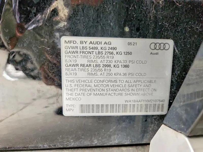 2021 AUDI Q5 PREMIUM PLUS  