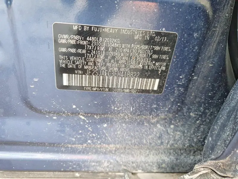 2014 SUBARU FORESTER 2.5I PREMIUM  