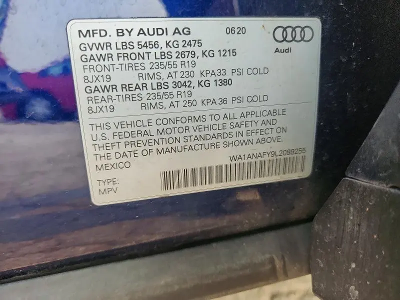 2020 AUDI Q5 PREMIUM  