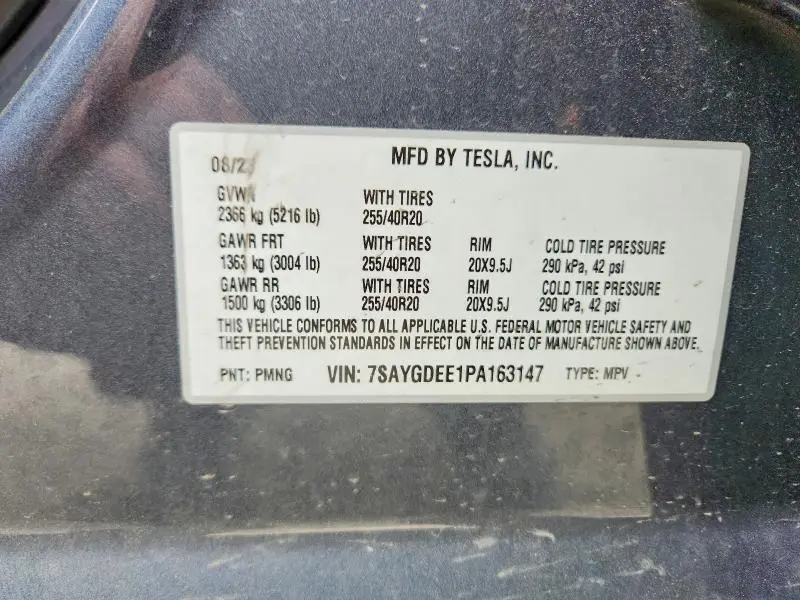 2023 TESLA MODEL Y   