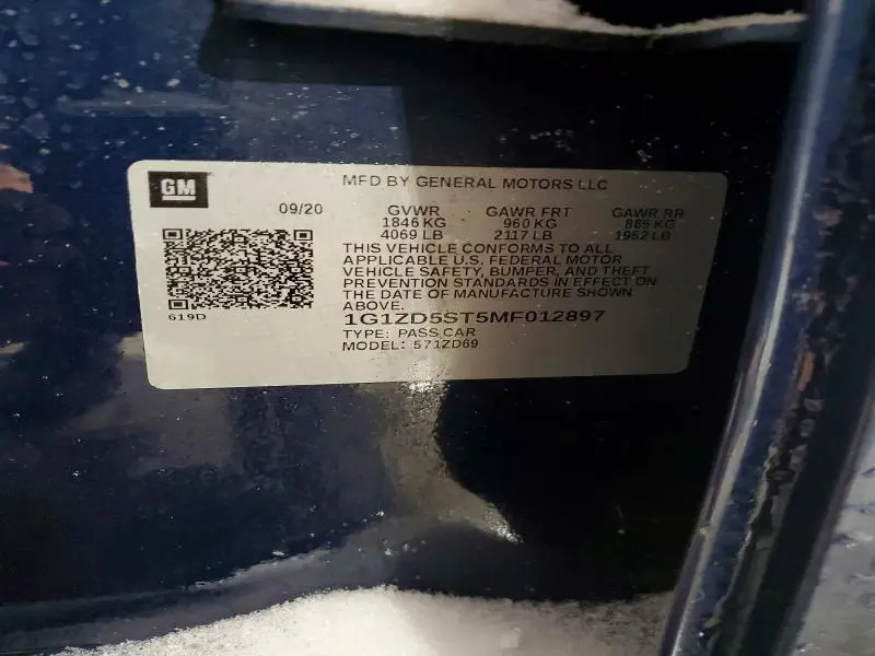 2021 CHEVROLET MALIBU LT  