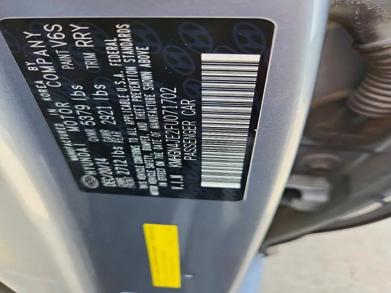 2015 HYUNDAI GENESIS 3.8L  