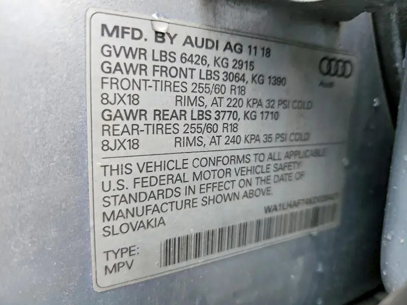 2019 AUDI Q7 PREMIUM PLUS  