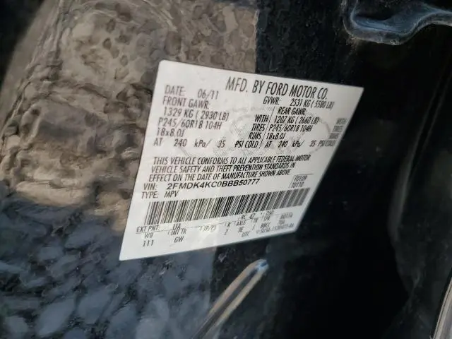 2011 FORD EDGE LIMITED  