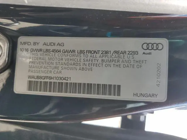 2017 AUDI A3 PREMIUM