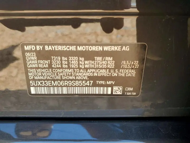 2024 BMW X7 M60I  
