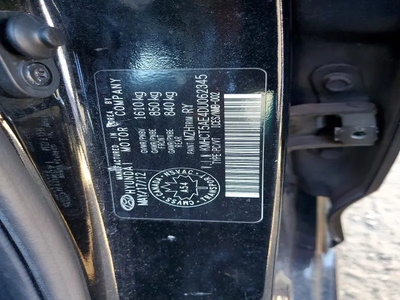 2013 HYUNDAI ACCENT GS  
