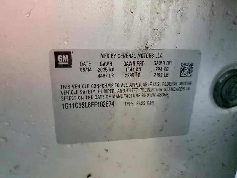 2015 CHEVROLET MALIBU 1LT  