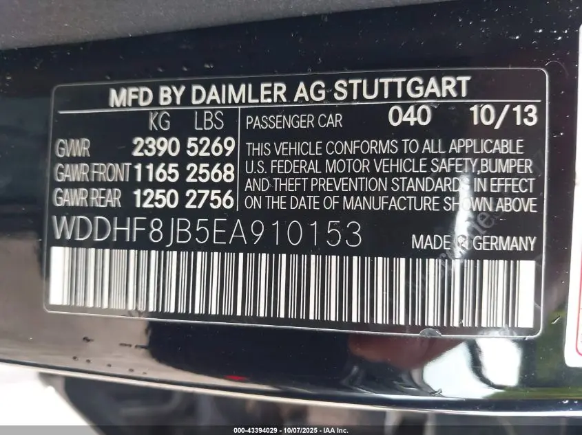 2014 MERCEDES-BENZ E 350 4MATIC