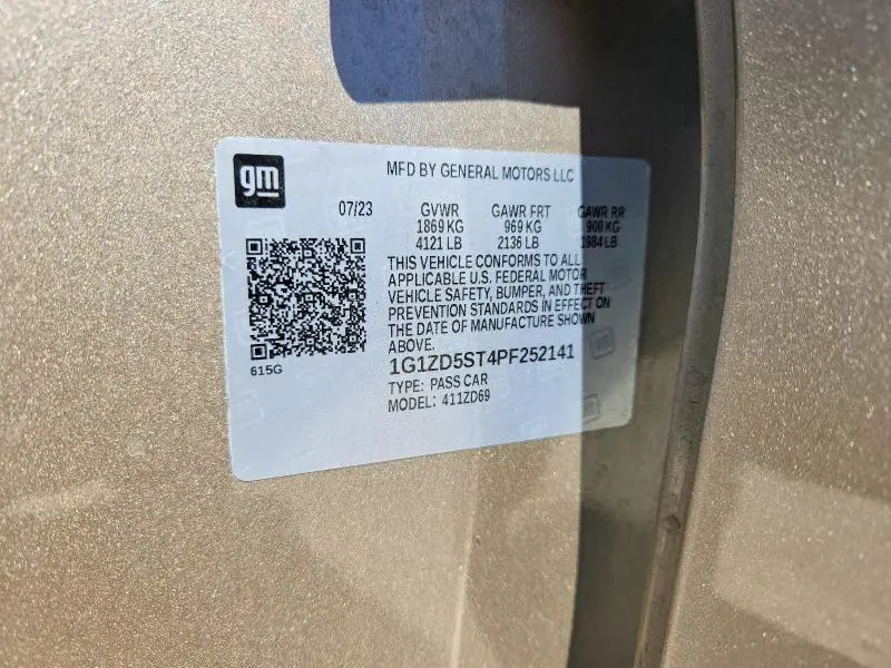 2023 CHEVROLET MALIBU LT  