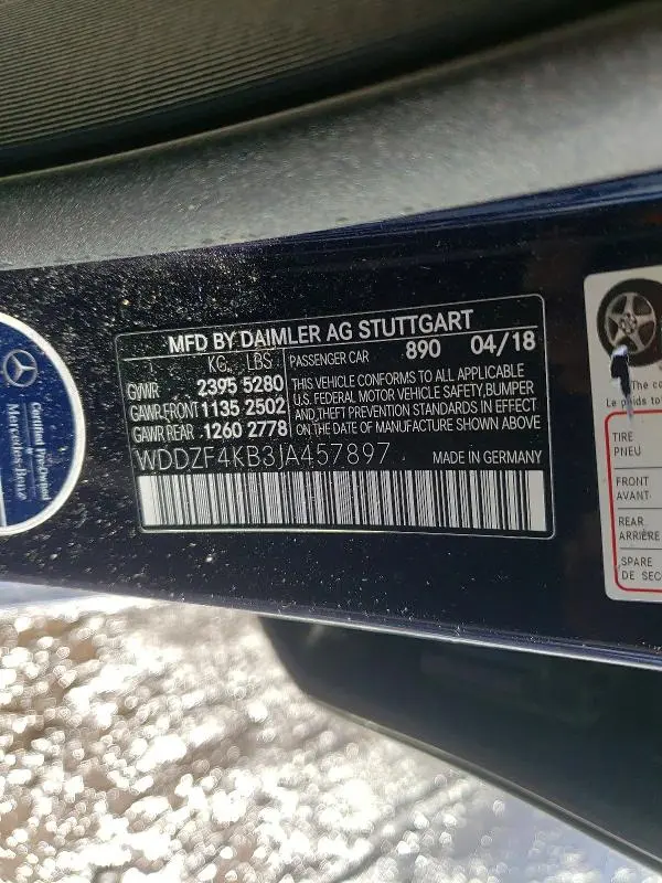 2018 MERCEDES-BENZ E 300 4MATIC  