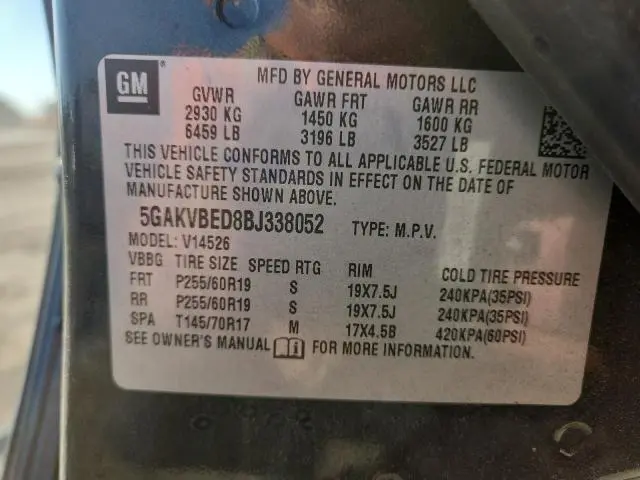 2011 BUICK ENCLAVE CXL  