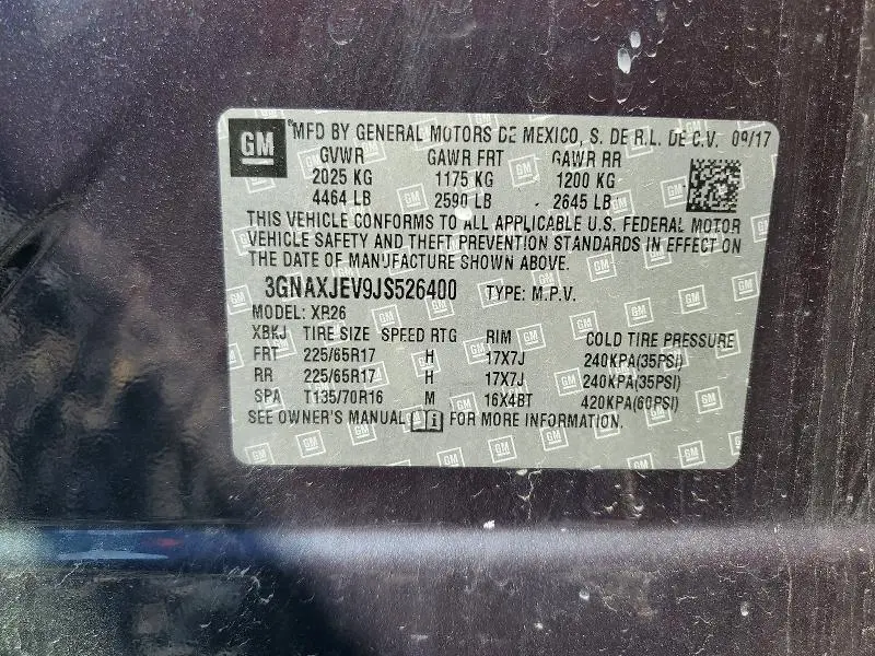 2018 CHEVROLET EQUINOX LT  