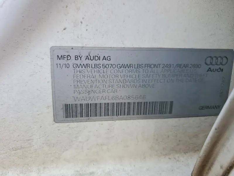 2011 AUDI A4 PREMIUM PLUS  