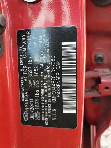 2012 HYUNDAI ACCENT GLS  