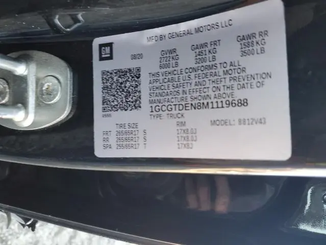 2021 CHEVROLET COLORADO Z71  