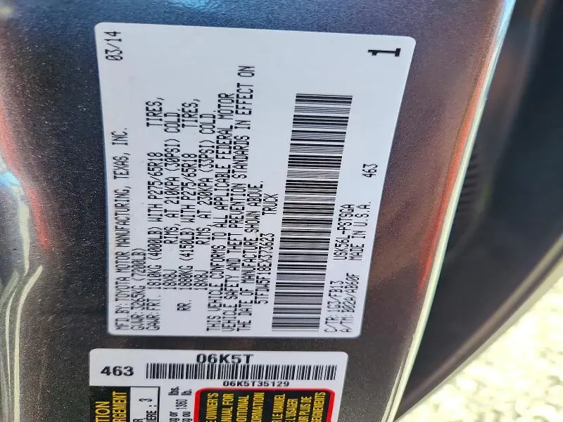 2014 TOYOTA TUNDRA CREWMAX SR5  