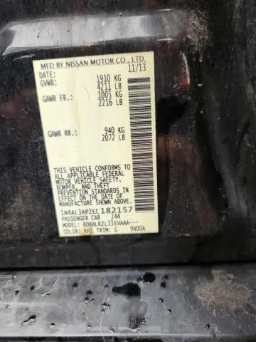 2014 NISSAN ALTIMA 2.5  