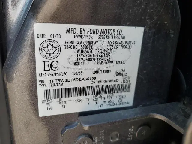 2013 FORD F350 SUPER DUTY  