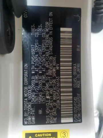 2010 TOYOTA HIGHLANDER   