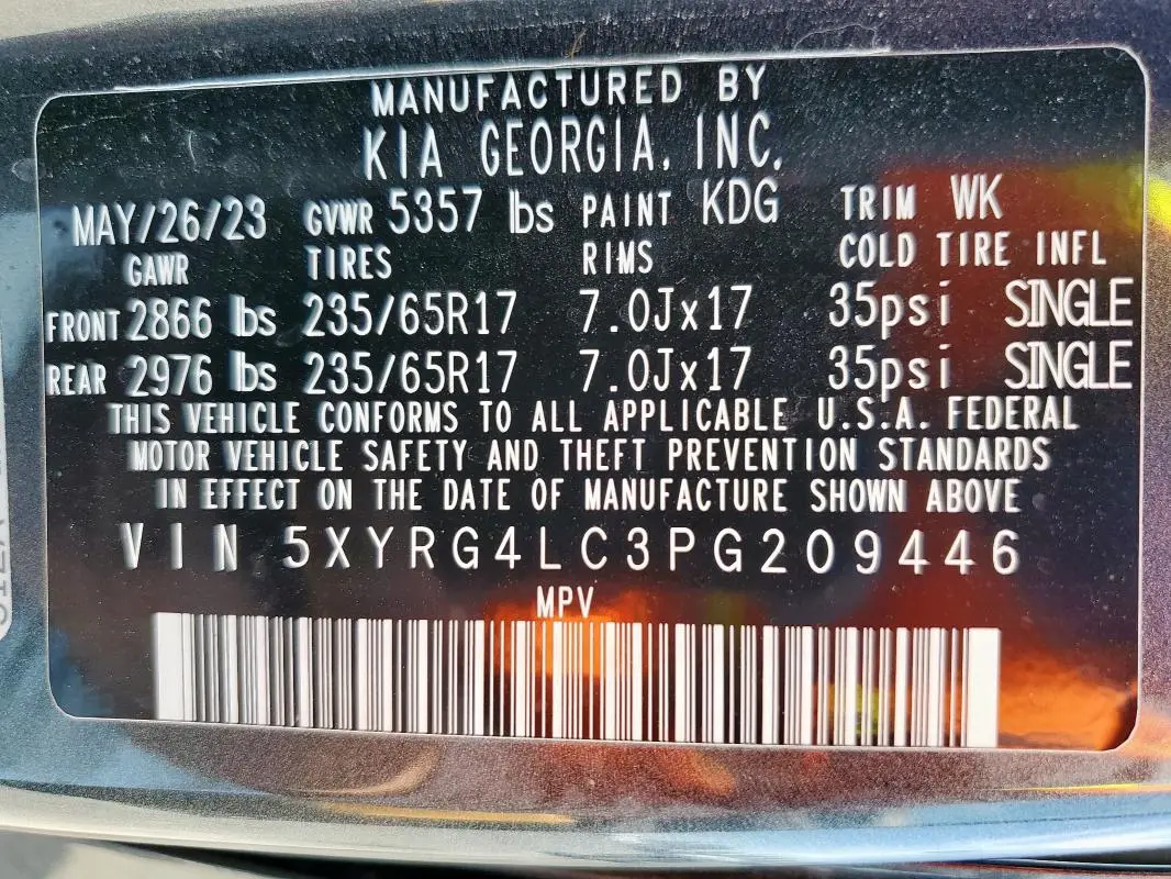 2023 KIA SORENTO LX  