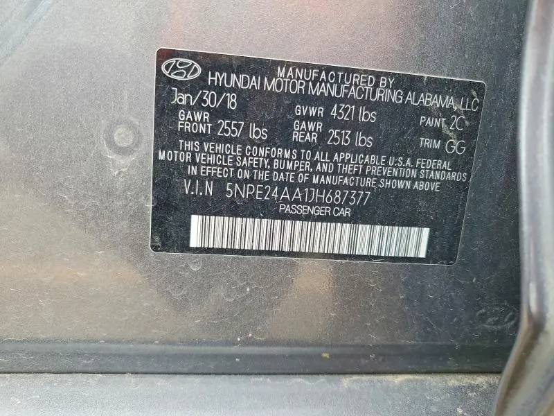 2018 HYUNDAI SONATA ECO  